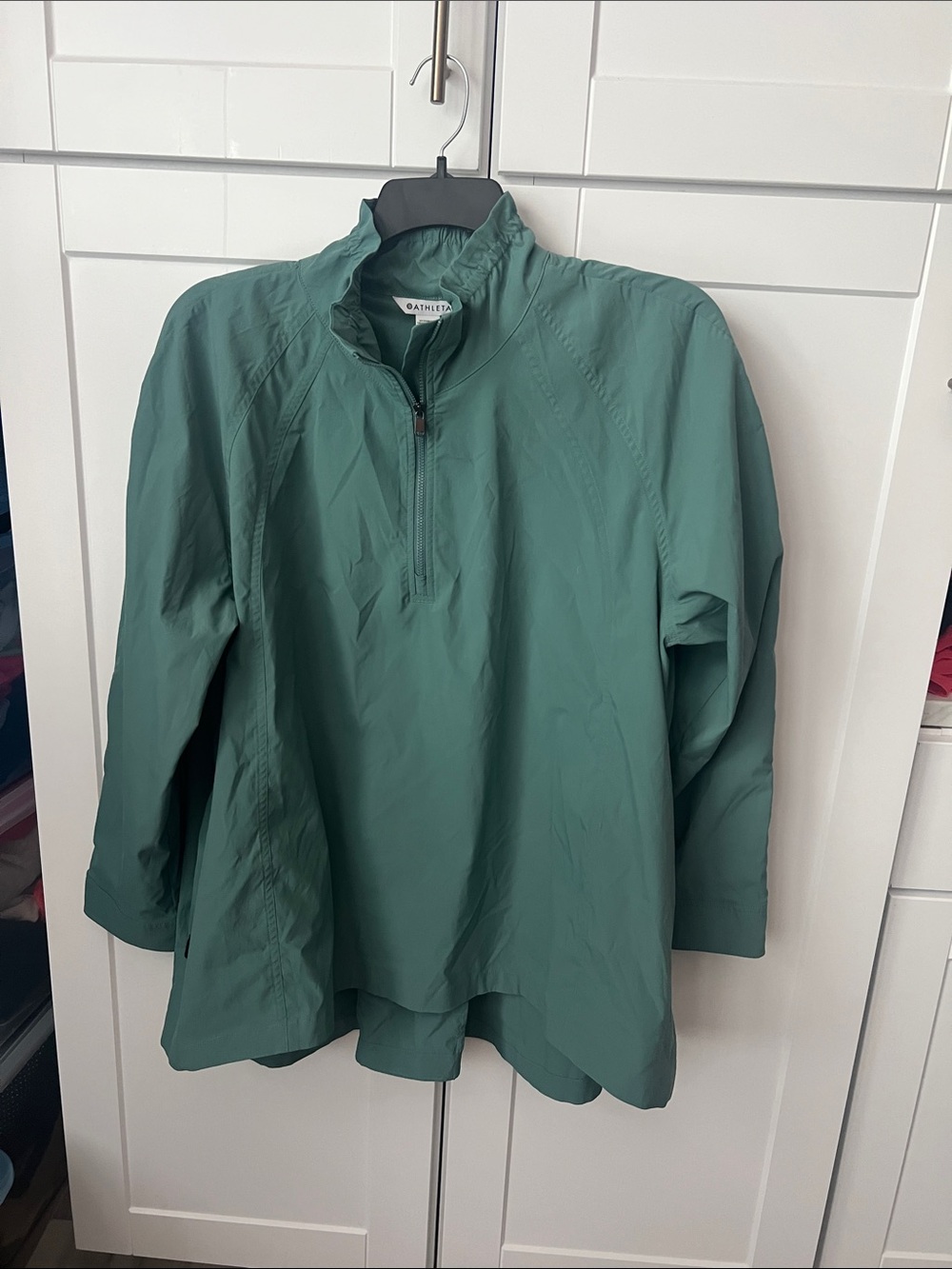 Athleta Teal 1/4-Zip Women's Pullover Jacket